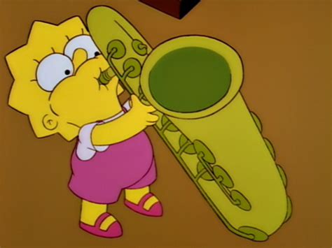 Lisa's first time with the sax - Lisa Simpson Photo (640763) - Fanpop