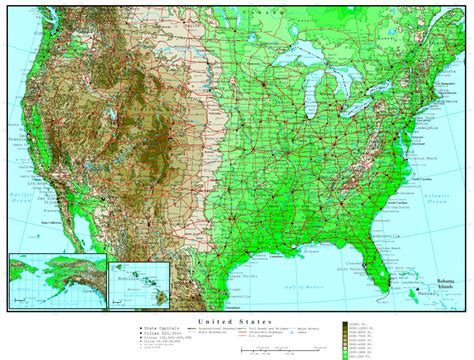 Eastern Us Elevation Map Globe Topographic Map East Coast Usa 16 For ...