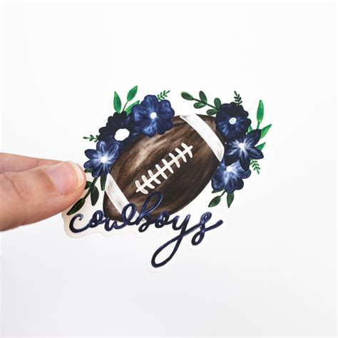 Football Floral Stickers (Multiples of 25) — RaeCulverSeamless