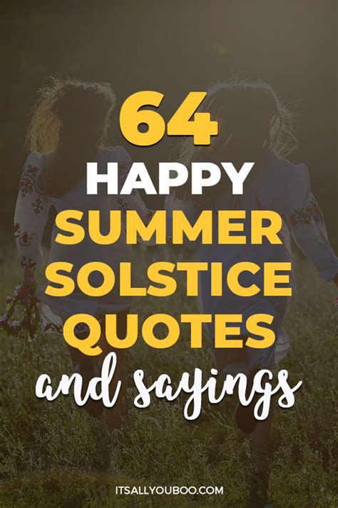 64 Happy Summer Solstice Quotes and Sayings