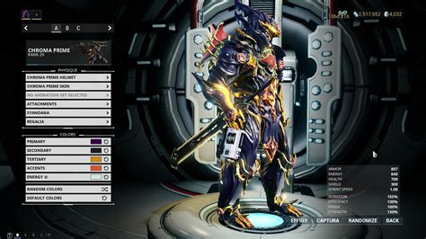 Chroma Prime Fashion Frame (Post your pics) - Fan Zone - Warframe Forums