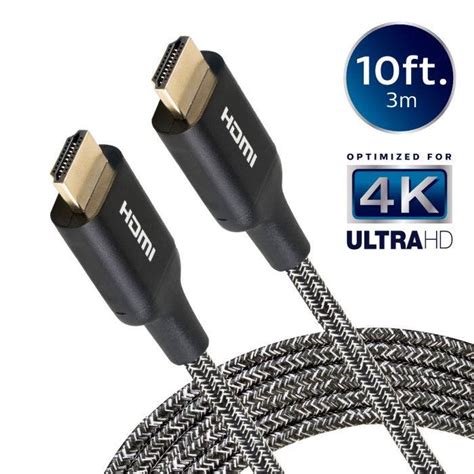 Philips 10ft. Premium HDMI Cable with Ethernet, Black