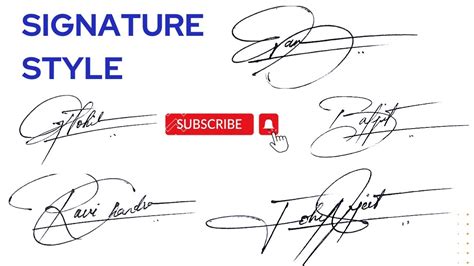 How to sign a cool signature | creative an attractive stylish signature ...