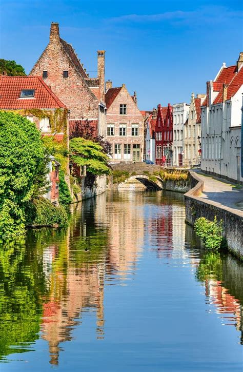 Bruges canal, Belgium stock photo. Image of medieval - 65584988