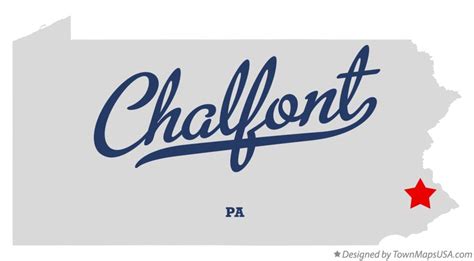 Map of Chalfont, PA, Pennsylvania