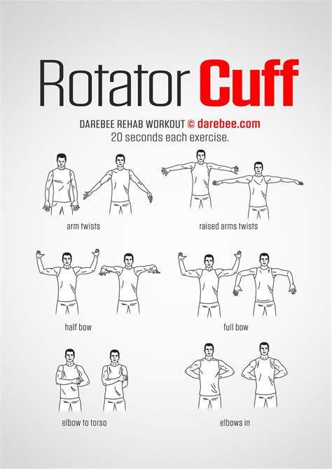 Rotator Cuff workout. | Shoulder rehab exercises, Rotator cuff ...