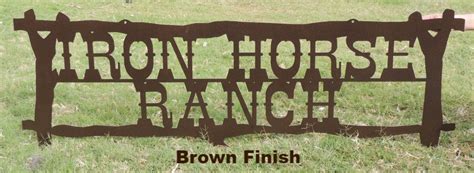 Cool Custom metal Ranch sign for Ranch Farm or Home. horseflymetal.com ...