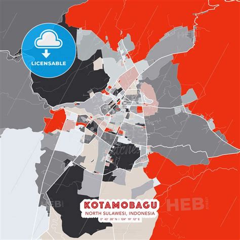 a map of the city of kotamobagou