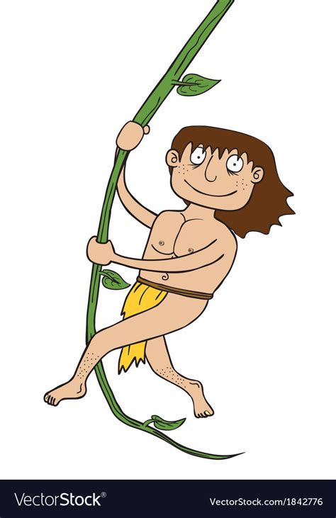 Tarzan cartoon Royalty Free Vector Image - VectorStock