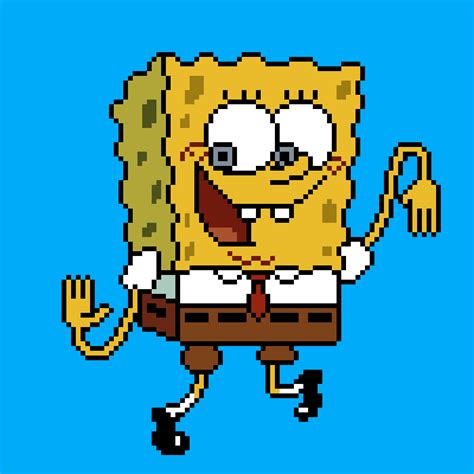 I made a Pixel GIF of Spongebob dancing similar to that Squidward ...