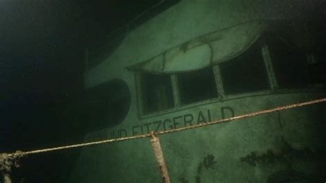 Wreck of S.S. Edmund Fitzgerald in Lake Superior, sunk in 1975 killing ...