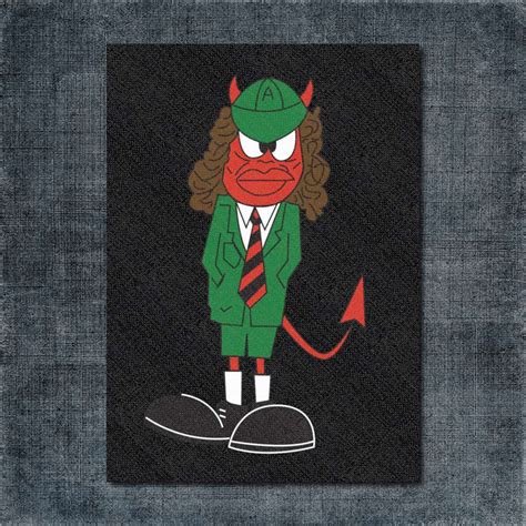 AC DC Back Patch, AC DC Devil Logo Big Back Patch – Metal Band T-Shirt ...