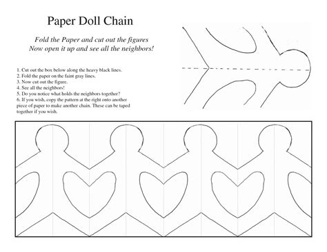 5 Best Images of Printable Paper Chain People Template - Paper Doll ...