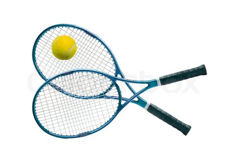 Tennis equipment: ball and racket | Stock image | Colourbox