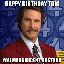 Happy Birthday Tom Meme Funny Image Photo Joke 04 | QuotesBae