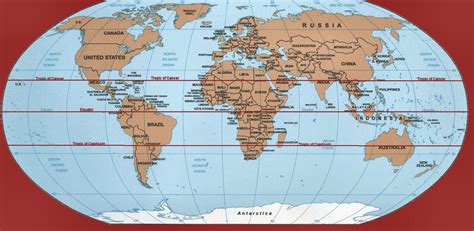 World Map With Equator - Zip Code Map