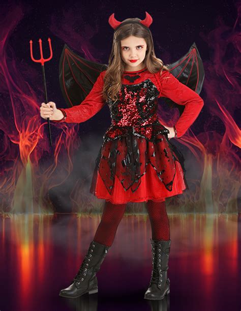 Halloween Costumes For Kids Devil Girls