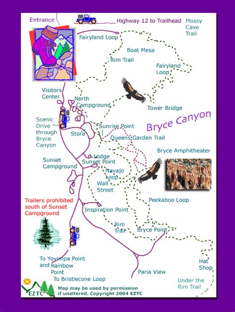 Bryce Canyon National Park Trails Map - Bryce Canyon National Park ...