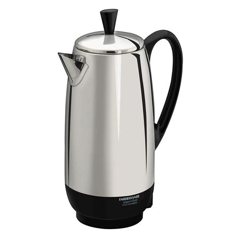 2-12 Cup* Electric Percolator, Stainless Steel | FCP412 | Farberware