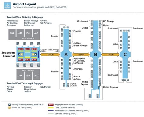 Denver Airport Map Southwest - Draw A Topographic Map