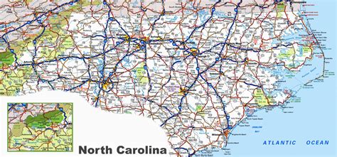 County Map north Carolina with Cities | secretmuseum