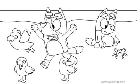 Bluey Coloring Pages Printable - XColorings.com