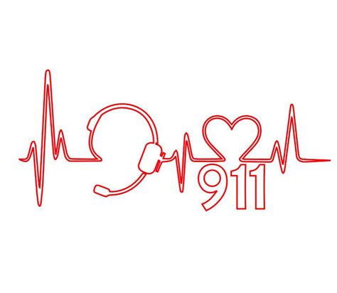 911 Dispatch heartbeat dispatchers communications SVG for | Etsy ...