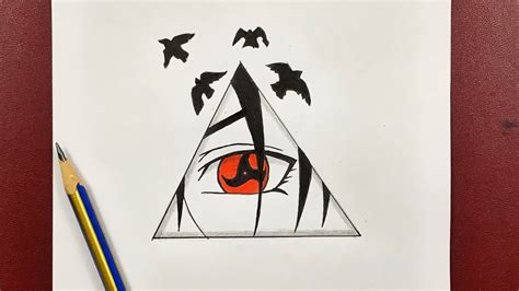 Easy to draw | how to draw itachi’s [ Mangekyō Sharingan ] NARUTO ART ...