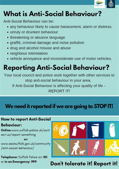 Reporting of Anti-Social Behaviour - Felixstowe Town Council