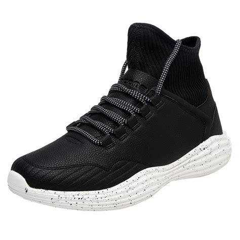 Men's Fashion Casual Slip Resistant High Top Sneakers Walking Shoes ...