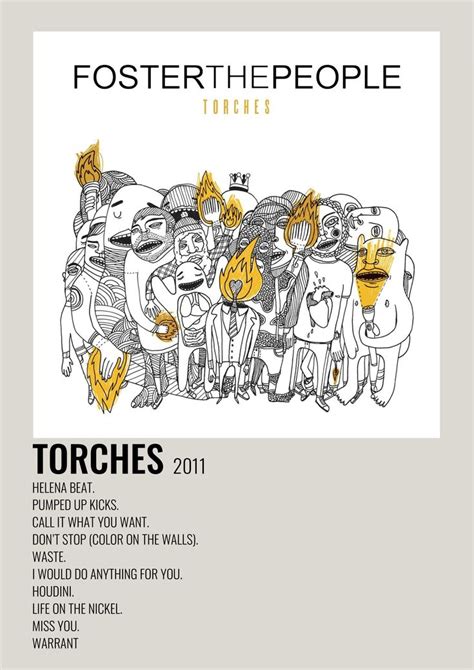 Minimalistic Polaroid Poster for "Foster The People - Torches" I made ...