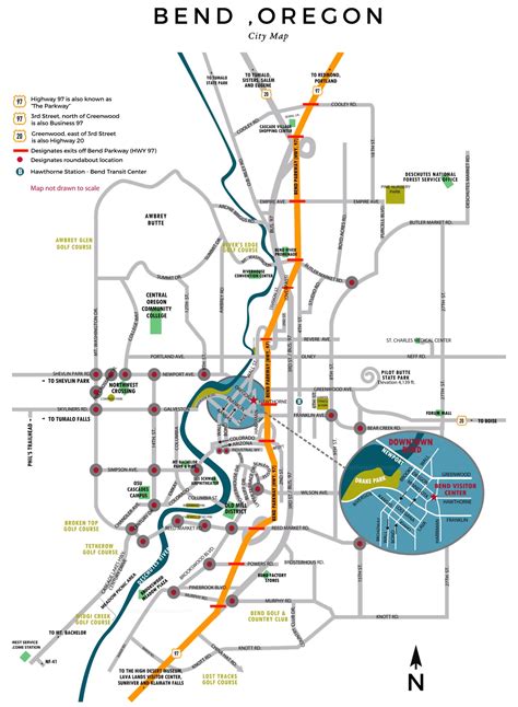 Bend OR Road Map - Ontheworldmap.com