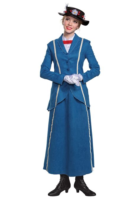 Mary Poppins Women's Blue Coat Costume