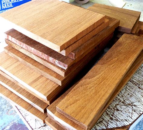 Marine Teak Milled Lumber Sample -- Your Choice Of Thickness