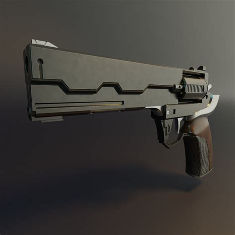 3D Model of Revolver from Cyberpunk 2077 | CGTrader