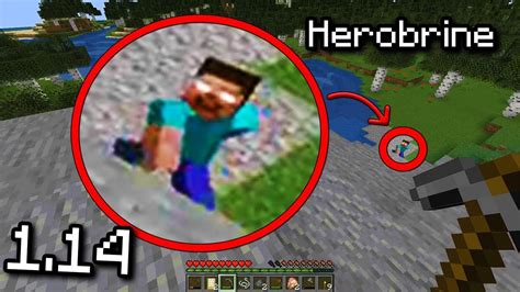 Herobrine has returned to Minecraft 1.14... (Scary Minecraft Herobrine ...