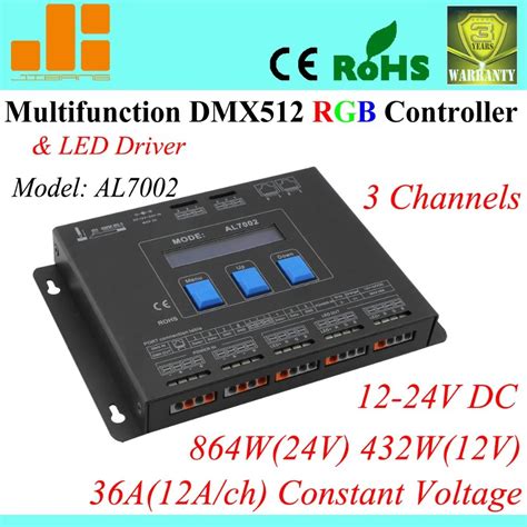 Free shipping Multifunctional RGB Controller / DMX led driver / DMX ...