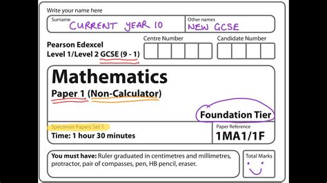 Aqa Past Papers Maths Gcse Foundation 2015 - papers-exam