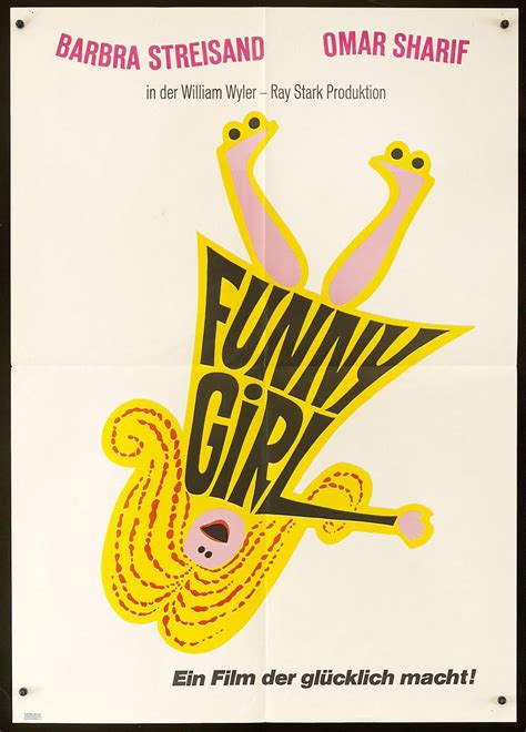 Funny Girl Movie Poster 1969 German A1 (23x33)