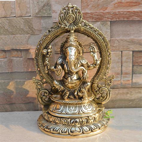 HANDMADE Ganesha statue made of brass Small,home decor,lord ganesh ...