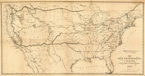 Transcontinental Railroad Map