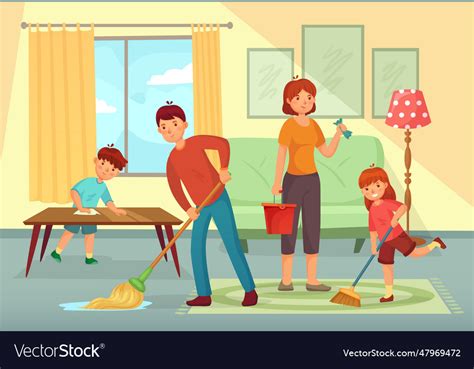 Black Woman Doing Housework Chores Cartoon Vector Clipart Friendlystock ...