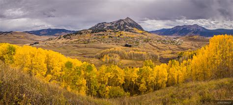 Mt Crested Butte Autumn Panorama | Crested Butte, Colorado | Mountain ...