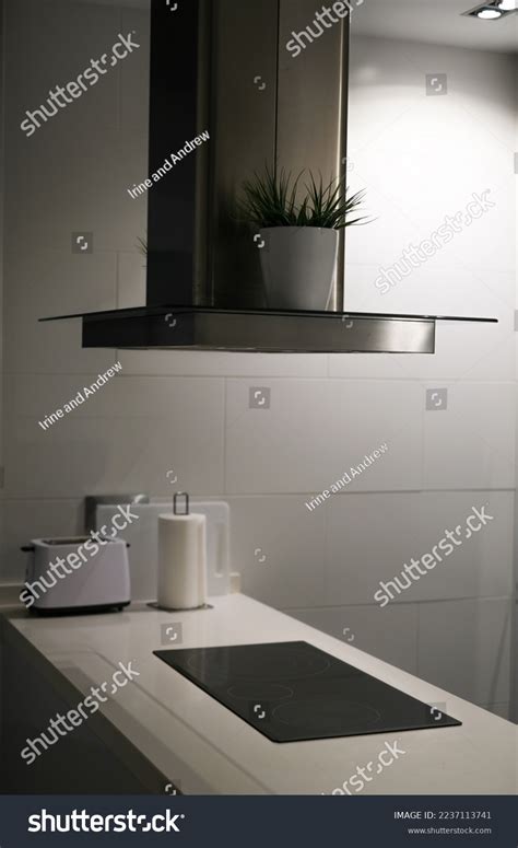 Modern Stylish Kitchen Island Extractor Hood Stock Photo 2237113741 ...