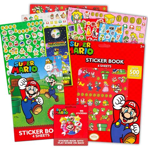 Nintendo Mario Sticker Ultimate Pack Set Over 600 Super Mario Stickers ...