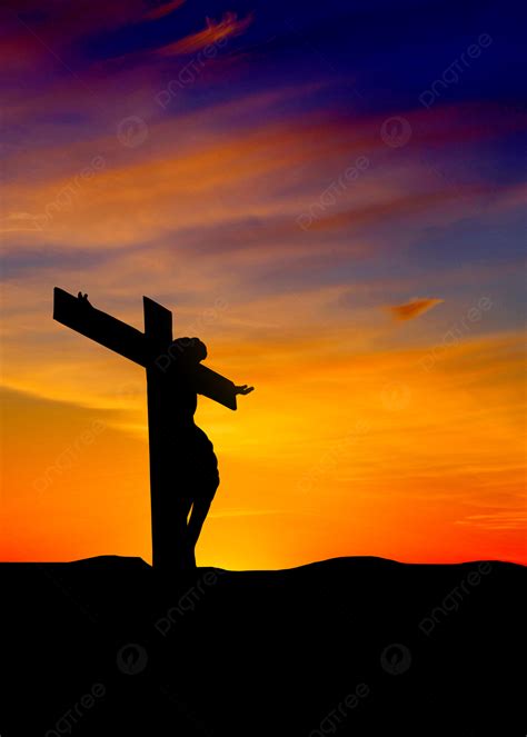 Cross Christ Jesus Silhouette Background Wallpaper Image For Free ...