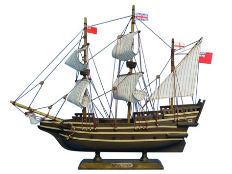 Mayflower 14" - Wooden Model Ship - Tall Model Ship - Replica Mayflower ...