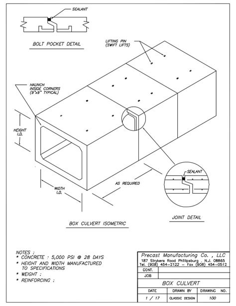 Box Culverts & Holding Tanks - Precast Manufacturing Company