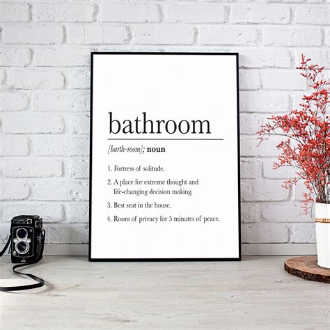 Funny Bathroom Signs Funny Bathroom Art Bathroom Wall Decor | Etsy