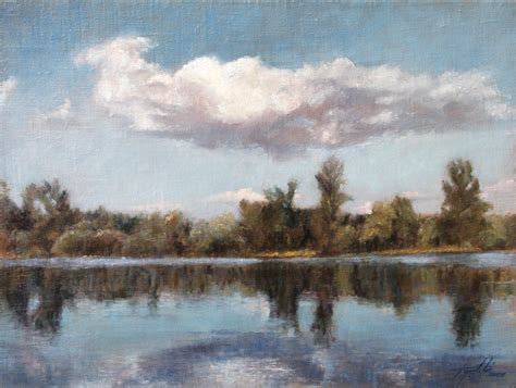 The River – Landscape Oil painting | Fine Arts Gallery - Original fine ...